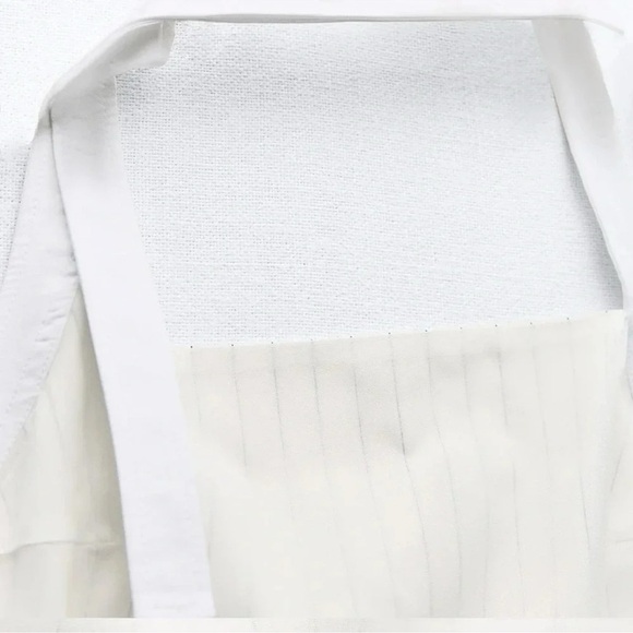 ZARA GABARDINE HALTER MIDI DRESS - Picture 10 of 12